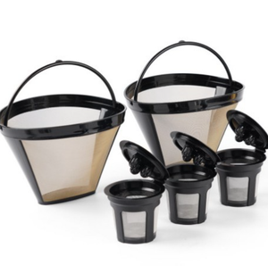 Filtres à Café Permanents Réutilisables - Lot De 3, Taille 4, 100 Mailles, Lave-vaisselle