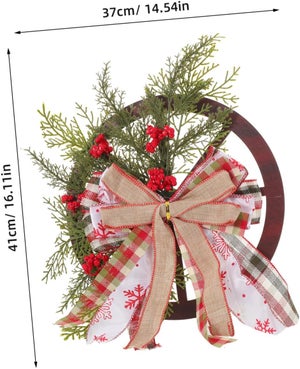 Tenda Porta Di Natale Babbo Natale 90x180 Cm, In Poliestere, Per Interni/esterni, Con Nastro