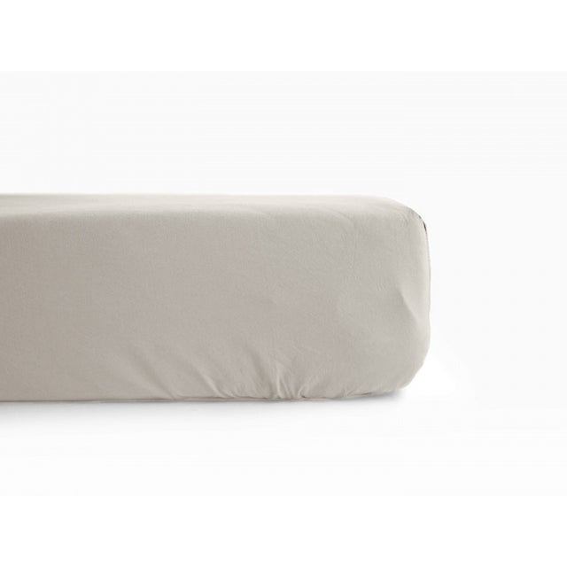 Drap housse percale pur coton peigné longues fibres 80 fils/cm² avec bonnet de 35 cm Vent du sud