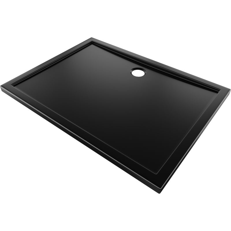 Mexen Flow brodzik prostokątny slim 120 x 70 cm, czarny mat - 46R707012