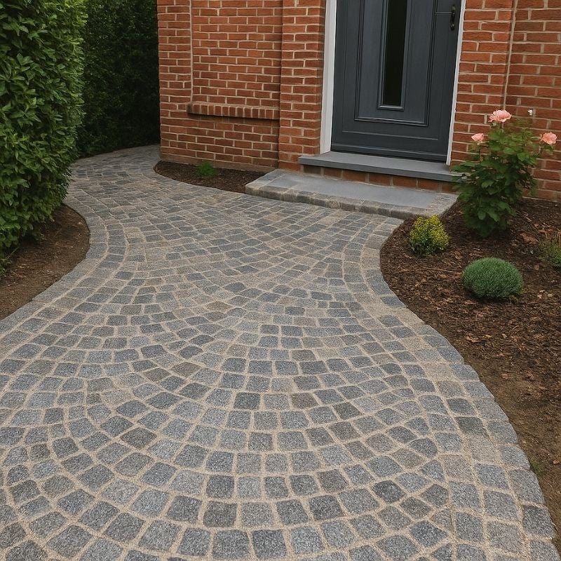 Pavé en pierre naturelle Granit Gris 10x10x8 cm - Boîte de 1m² - 5