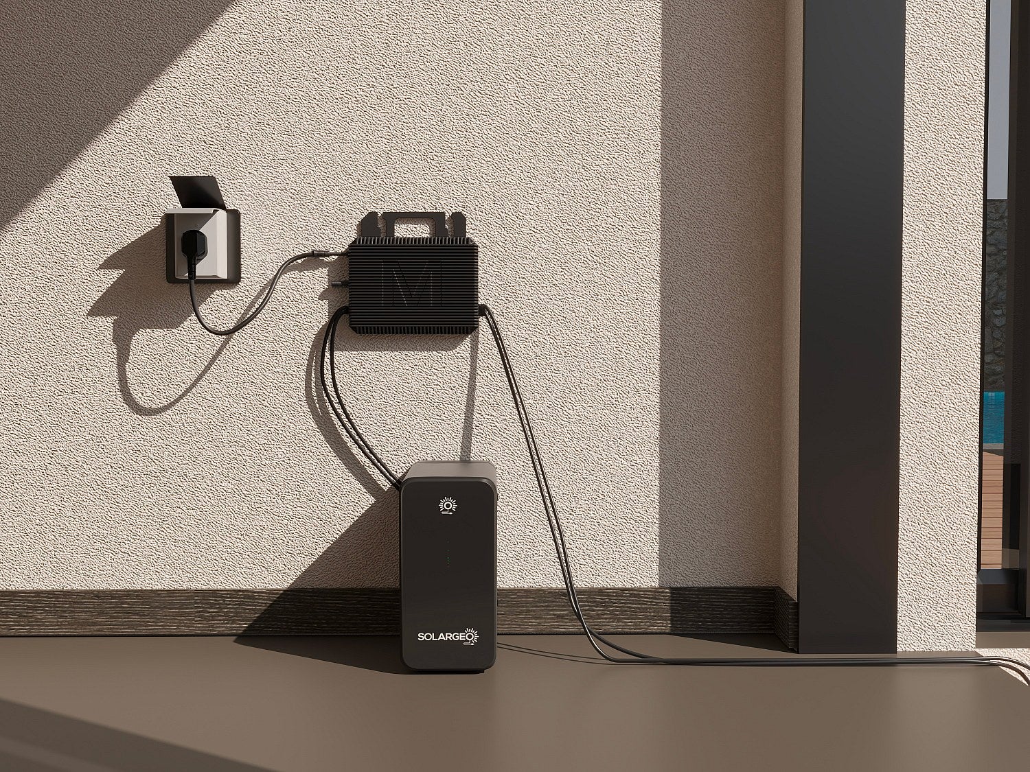Kit 2 panneaux solaires Plug and Play + batterie de stockage - 850 W - LUMINOSER - 8