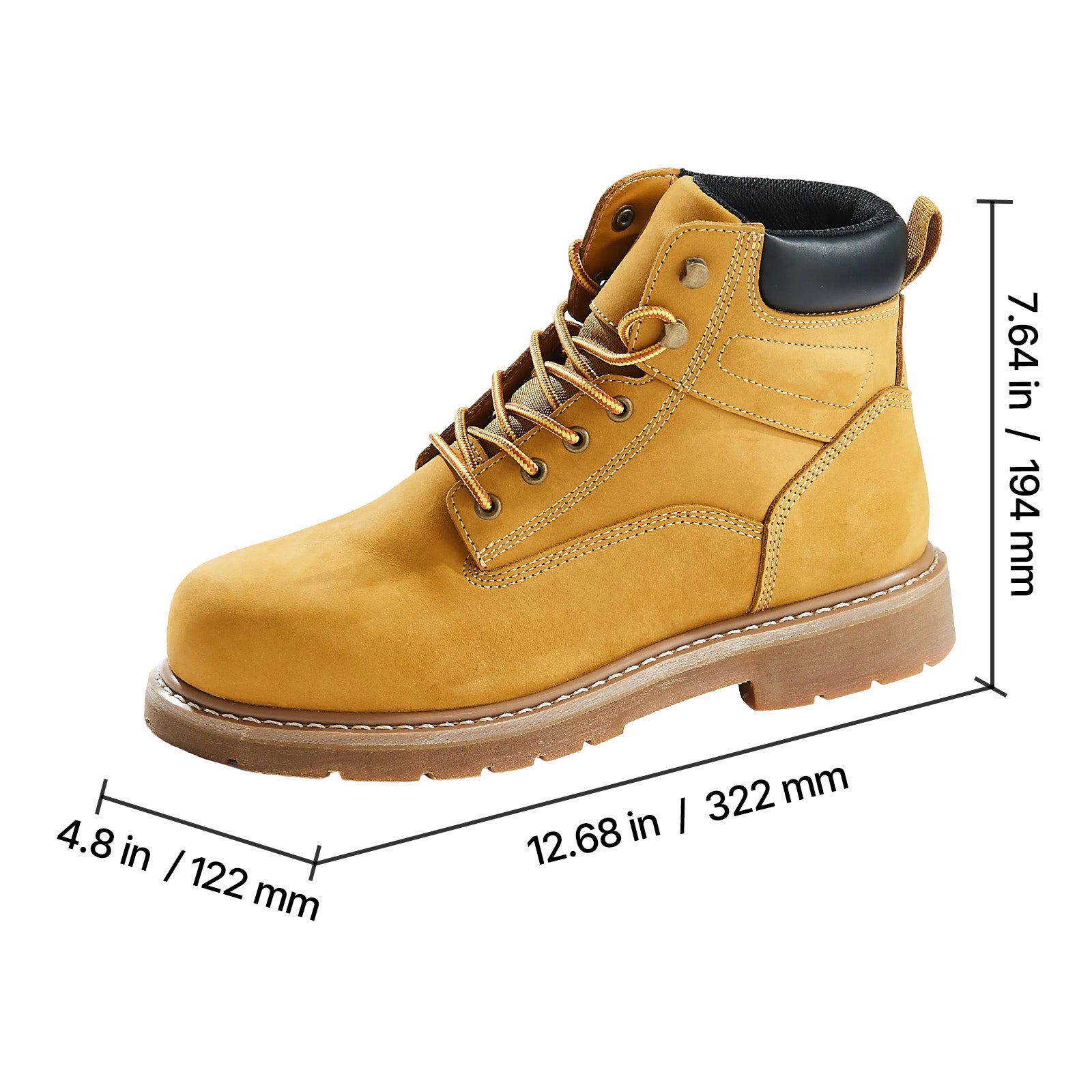 Bottes travail embout acier,taille SucceBuy 40,imperméables,antidérapantes,légères,respirantes,semelles caoutchouc - 2