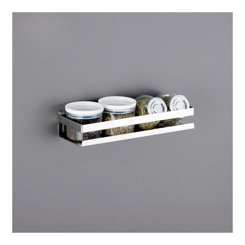 Półka kuchenna ze stali nierdzewnej 304 do łazienki, montowana na ścianie, stojak na przyprawy, kolory metaliczne, 30*10*5,8 cm