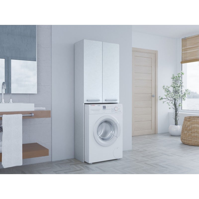 COMO - Mueble para lavadora de estilo moderno - 183x64x30 - 2 puertas+4 baldas - 3