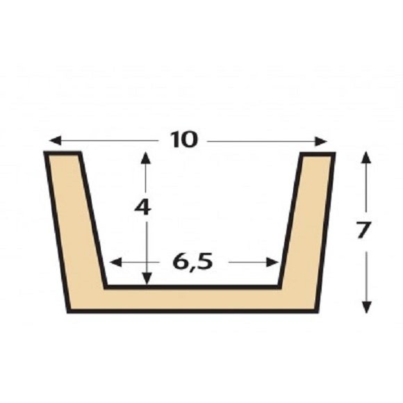 Viga Imitación Madera 10cm de ancho x 7cm de alto x 4m de largo color Nogal decorativa de poliuretano VU4002-N - 4