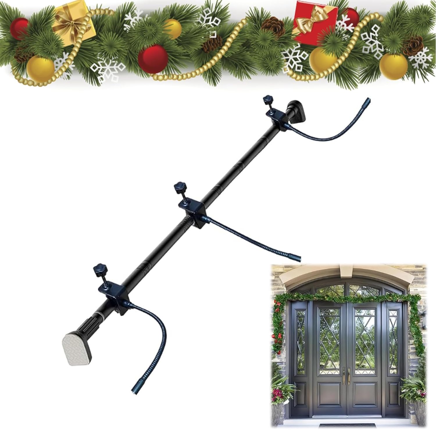 Set De 3 Bras De Maintien Pour Porte-vélos – 25/32/45 Cm, Avec Serrure, Pour Tubes En U 2,5-3,0 Cm
