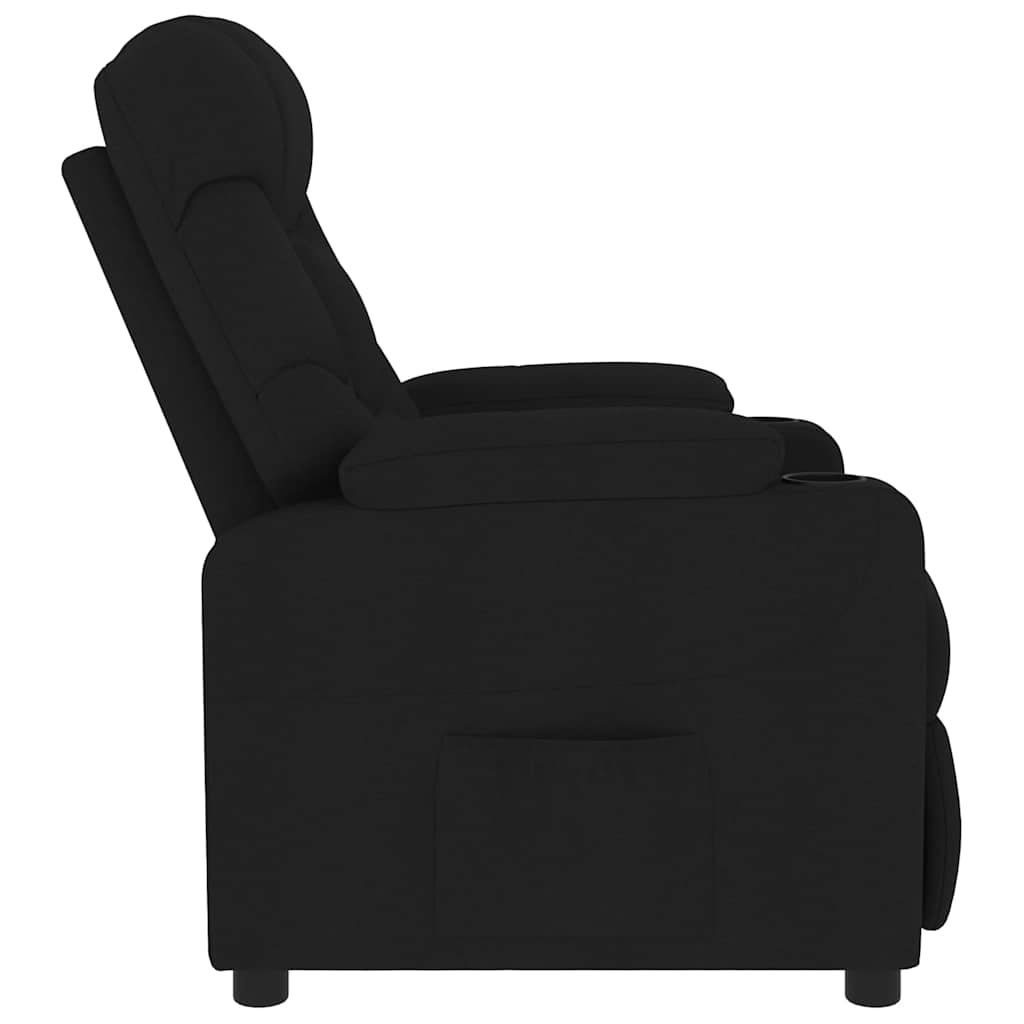 Fauteuil de massage Noir Tissu vidaXL - 5