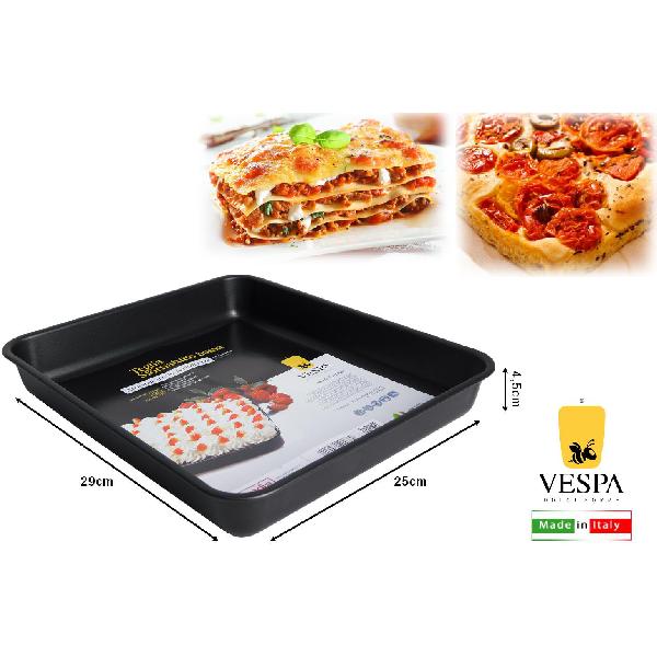 Chef's Star, teglia da forno bassa in alluminio con griglia di