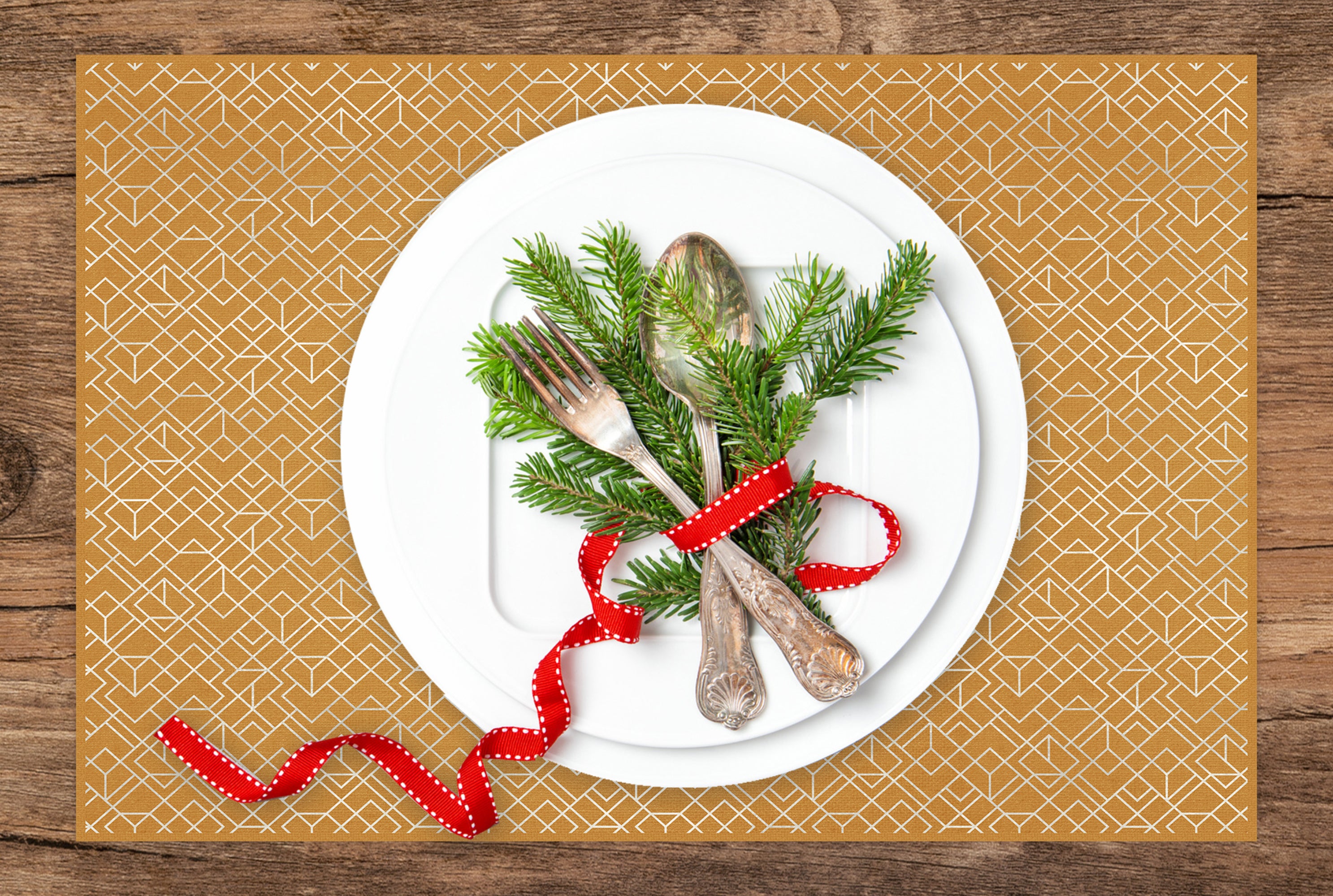 Lot De 4 Sets De Table Dt Motif Dahlias Fleurs - 30 X 45 Cm - Lavables