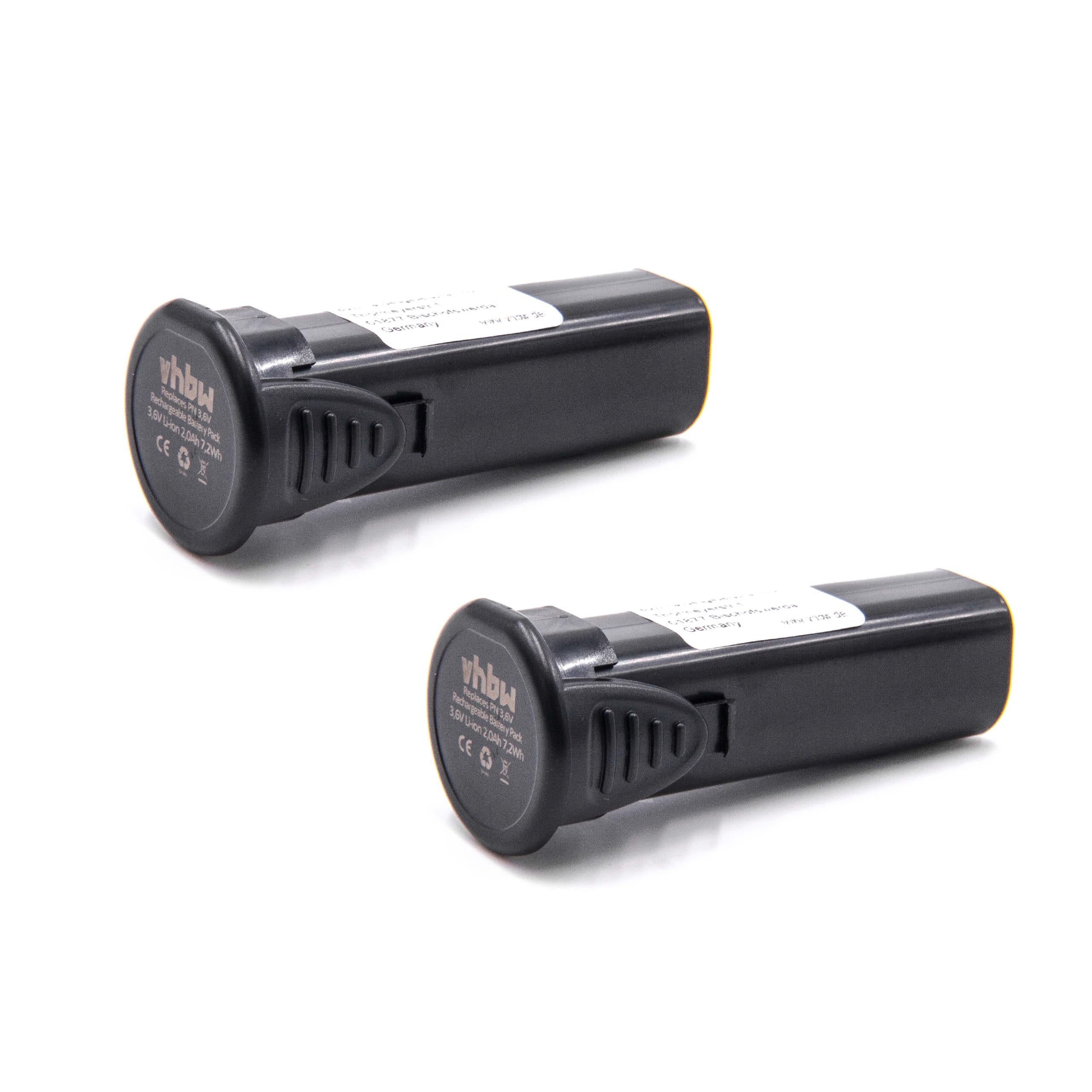 Vhbw 2x Batteria 650mAh Per Aastra 660177 – Ricambio Per Telefono Cordless, 3.7V Li-Ion