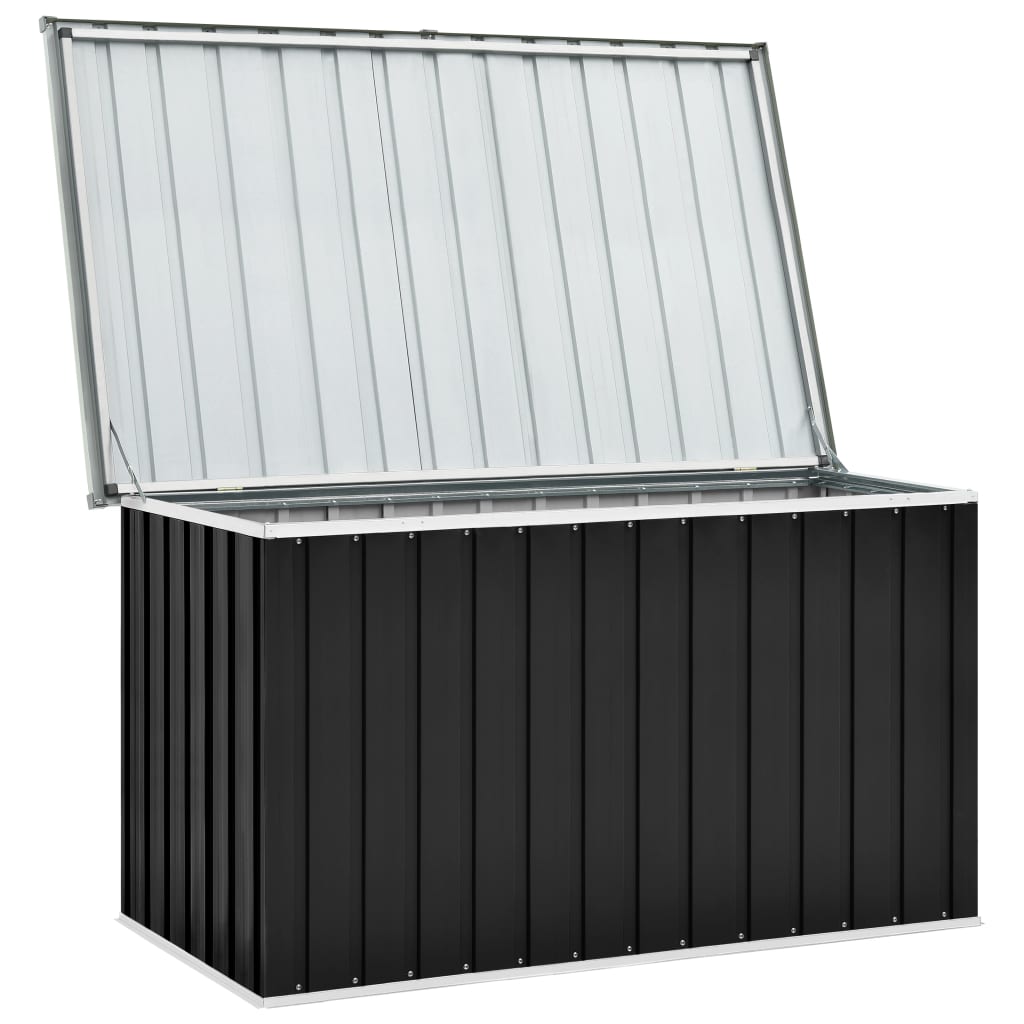 The Living Store - Boîte de rangement de jardin Anthracite 149x99x93 cm - 6