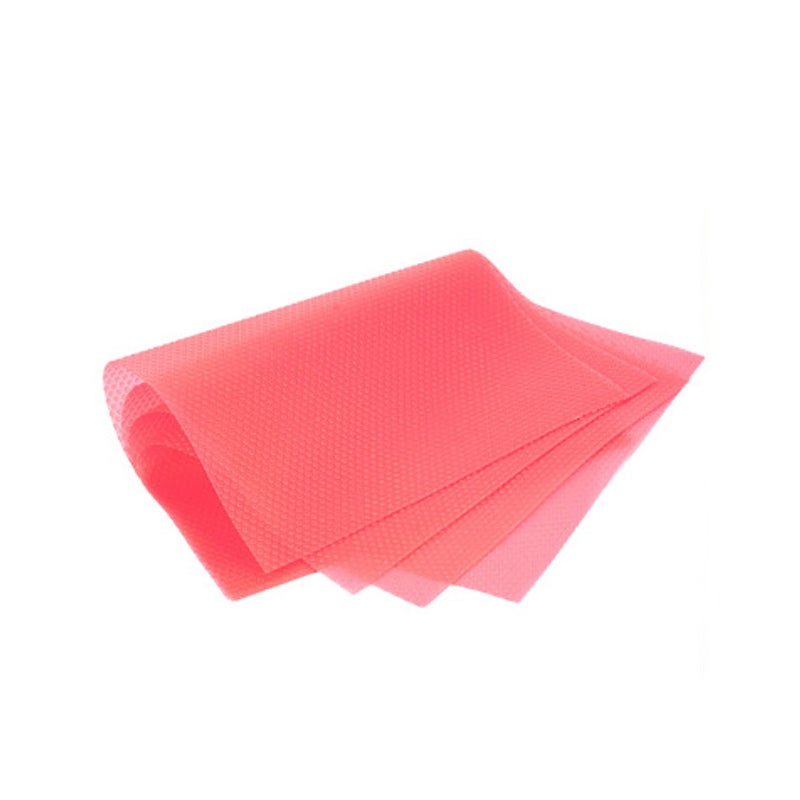 Różowa papierowa wkładka do szuflad, antypoślizgowa i przycinana, wykonana z pianki EVA, do mebli i szafek. Izolacja termiczna i ochrona przed wilgoc
