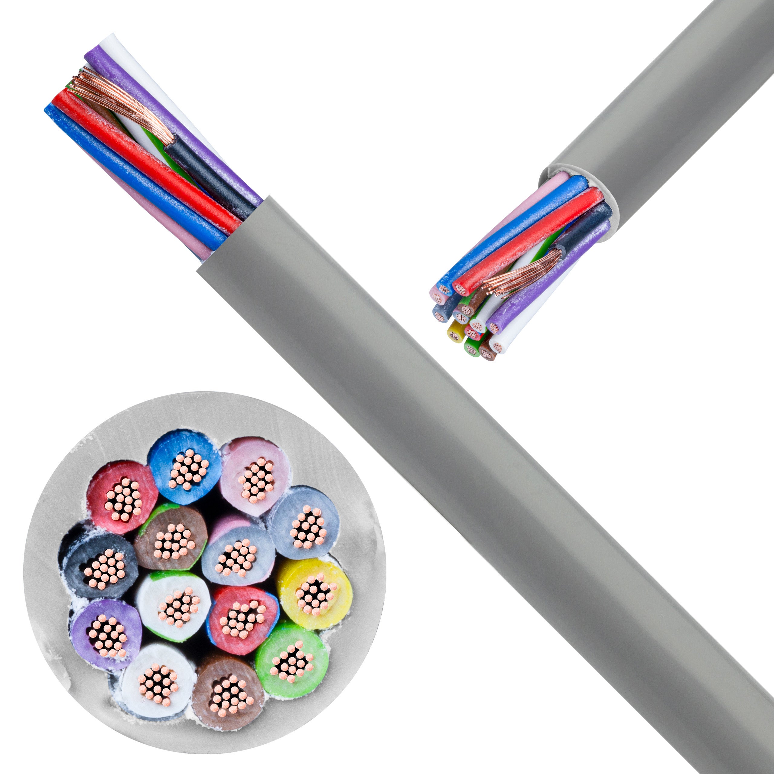 Kabel sterowniczy ELITRONIC LIYY 14x0,25mm2 szary 250/500V olejoodporny linka TKD 100m