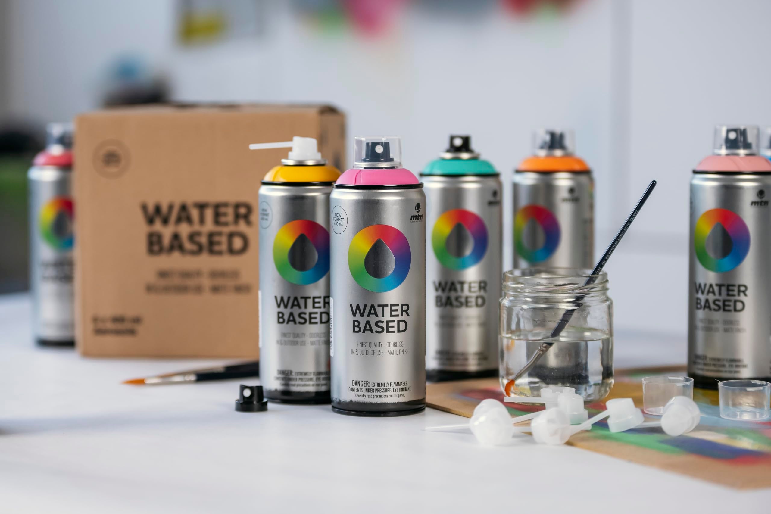 MTN Water Based RV-29 Blu Artico, Spray Base Acqua 400ml - 3