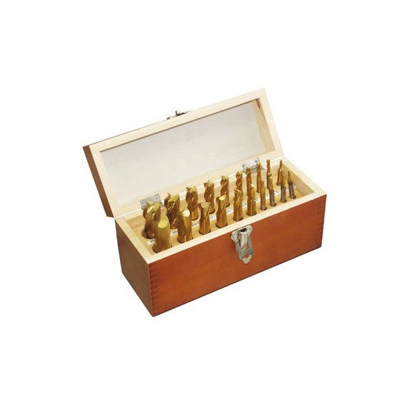 Jeu de 20 fraises à 2 et 4 lèvres TiN Optimum FSTA