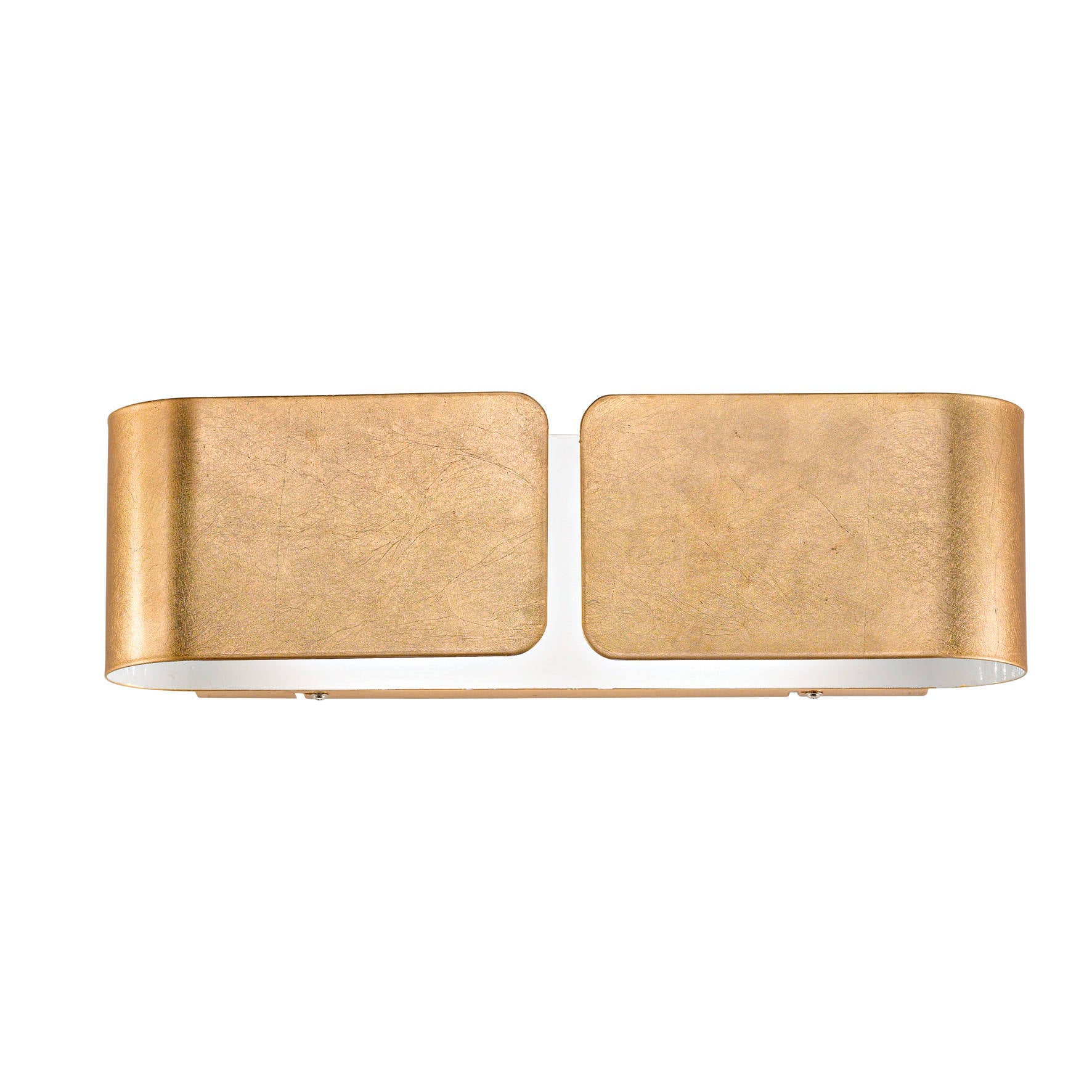 Dmora  Ideal Lux Clip, Aplique Grande De 2 Luces Para Interior E27 Dorado , Leroy Merlin