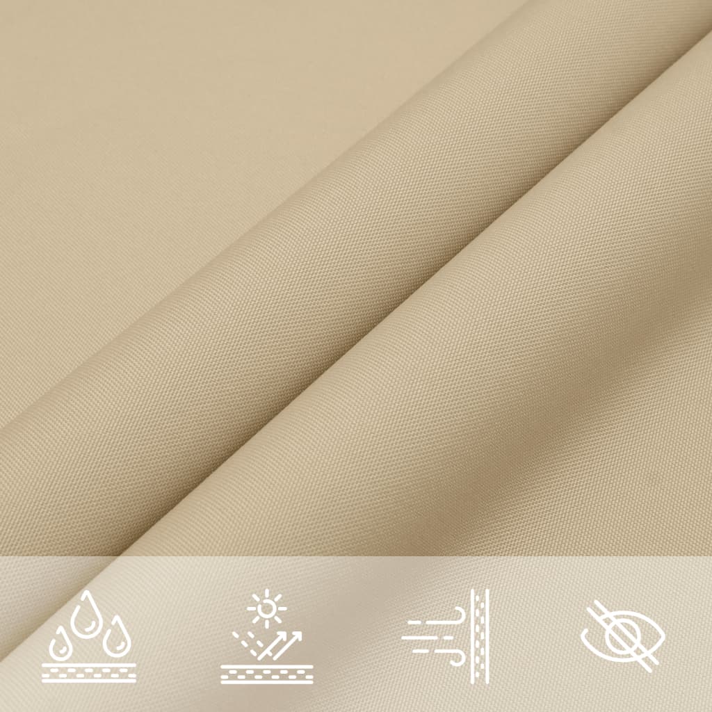 Maison Exclusive - Parasole a Vela in Tela Oxford Quadrata 4x4 m Beige - 8