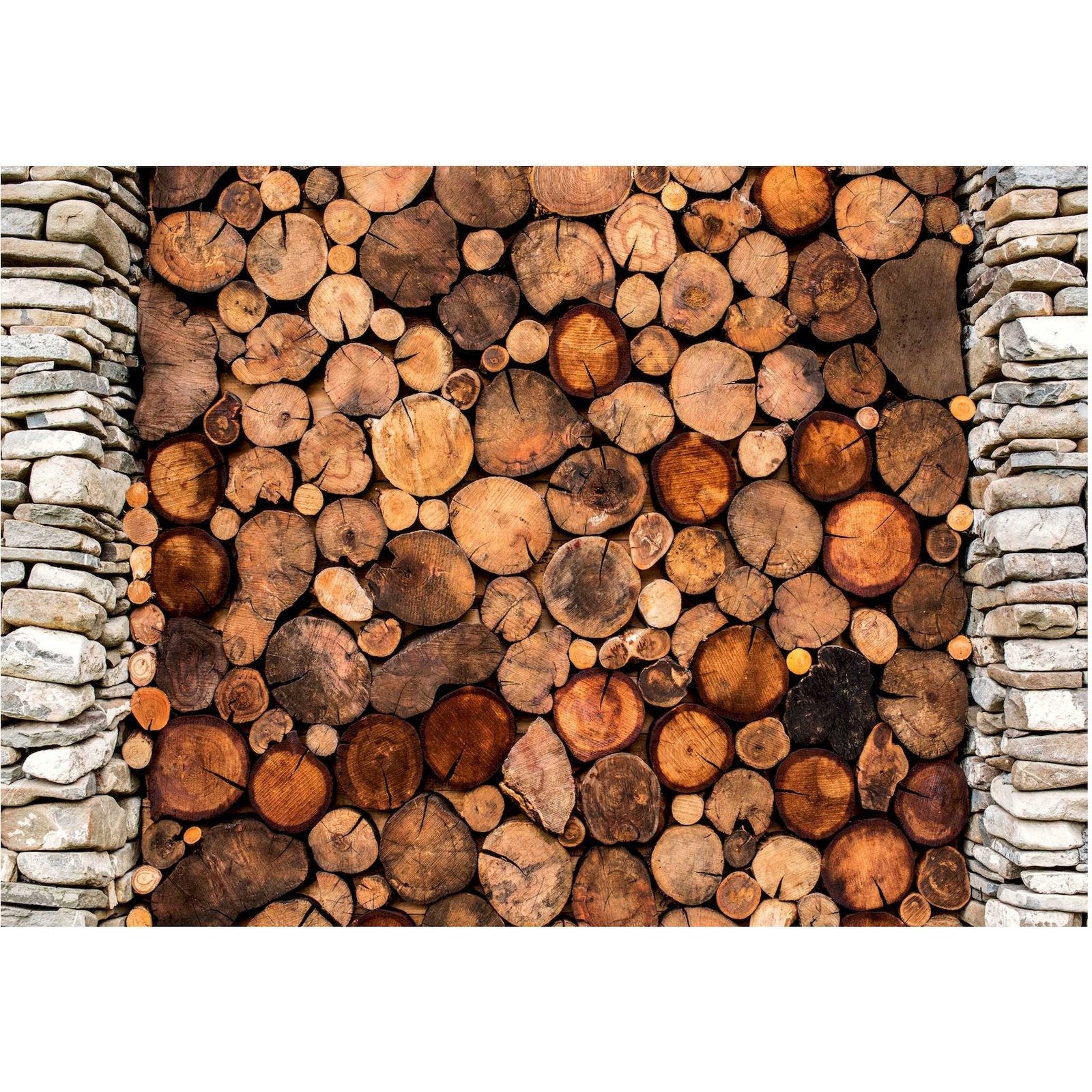 Papier peint adhésif Porte en bois - 196 x 140 cm - 2