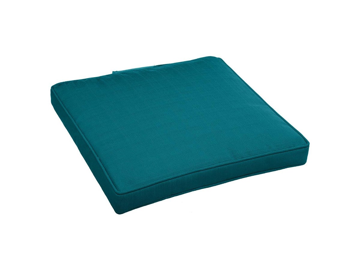 Galette de chaise carrée Bleu canard - Hespéride - 6