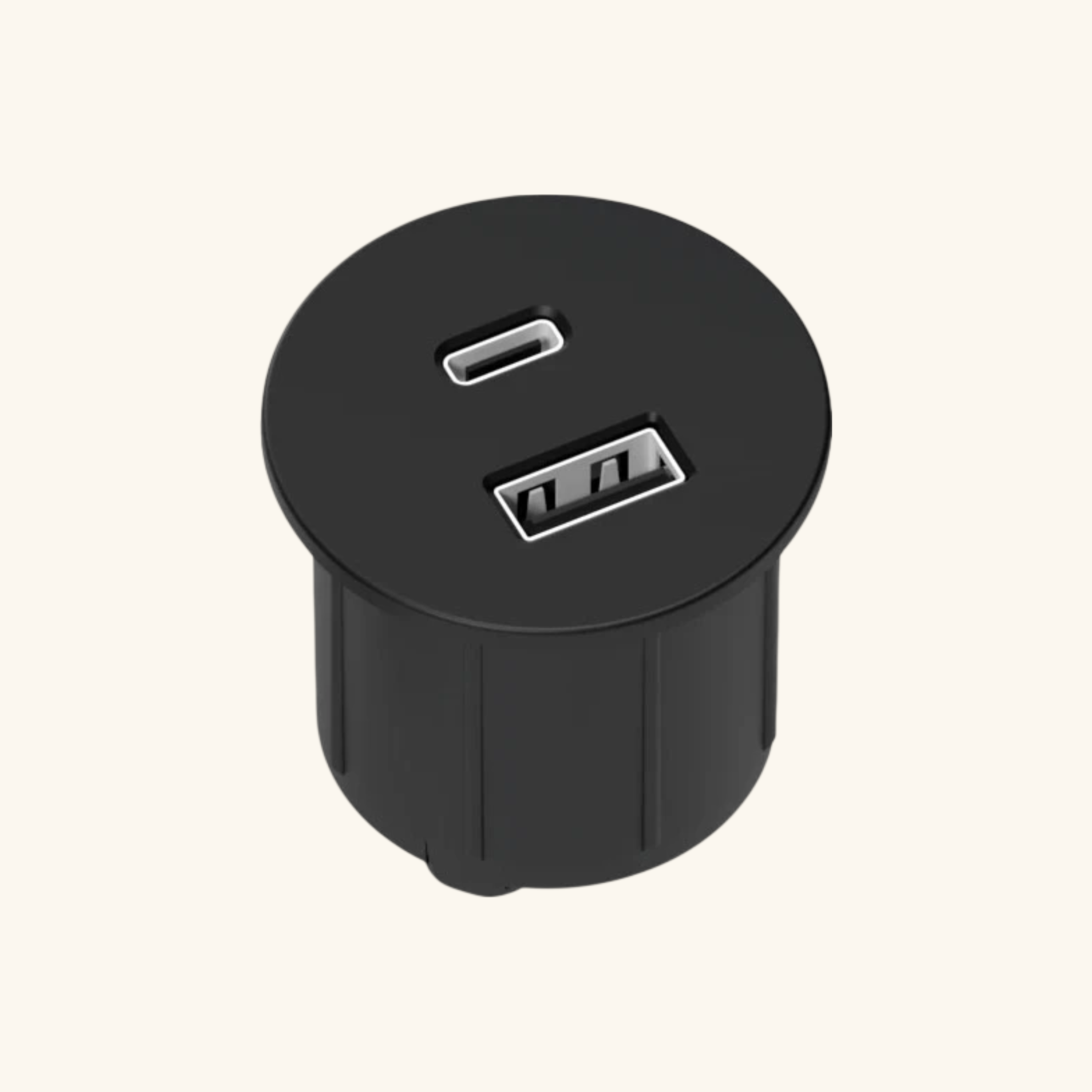 Prise USB murale ARCHEA 1 prise USB C + 1 USB-A - Prise ronde ...