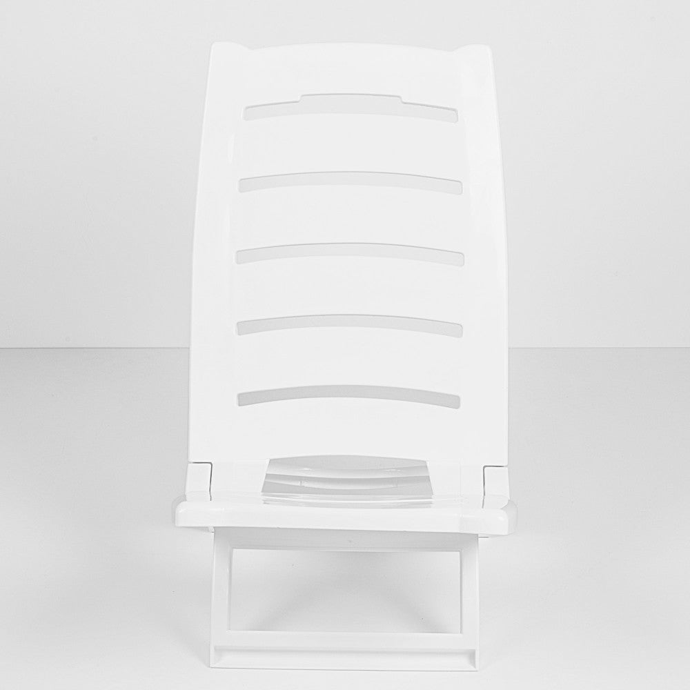 Chaise de jardin pliable sans coussin Aktive Beach Blanc - 2