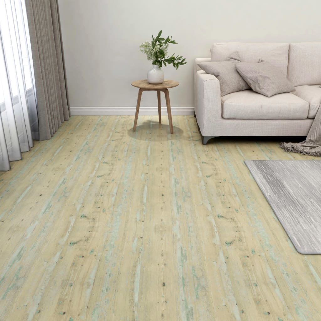 Maison exclusive - lamas para suelo autoadhesivas 55 uds pvc 5,11 m² marrón claro