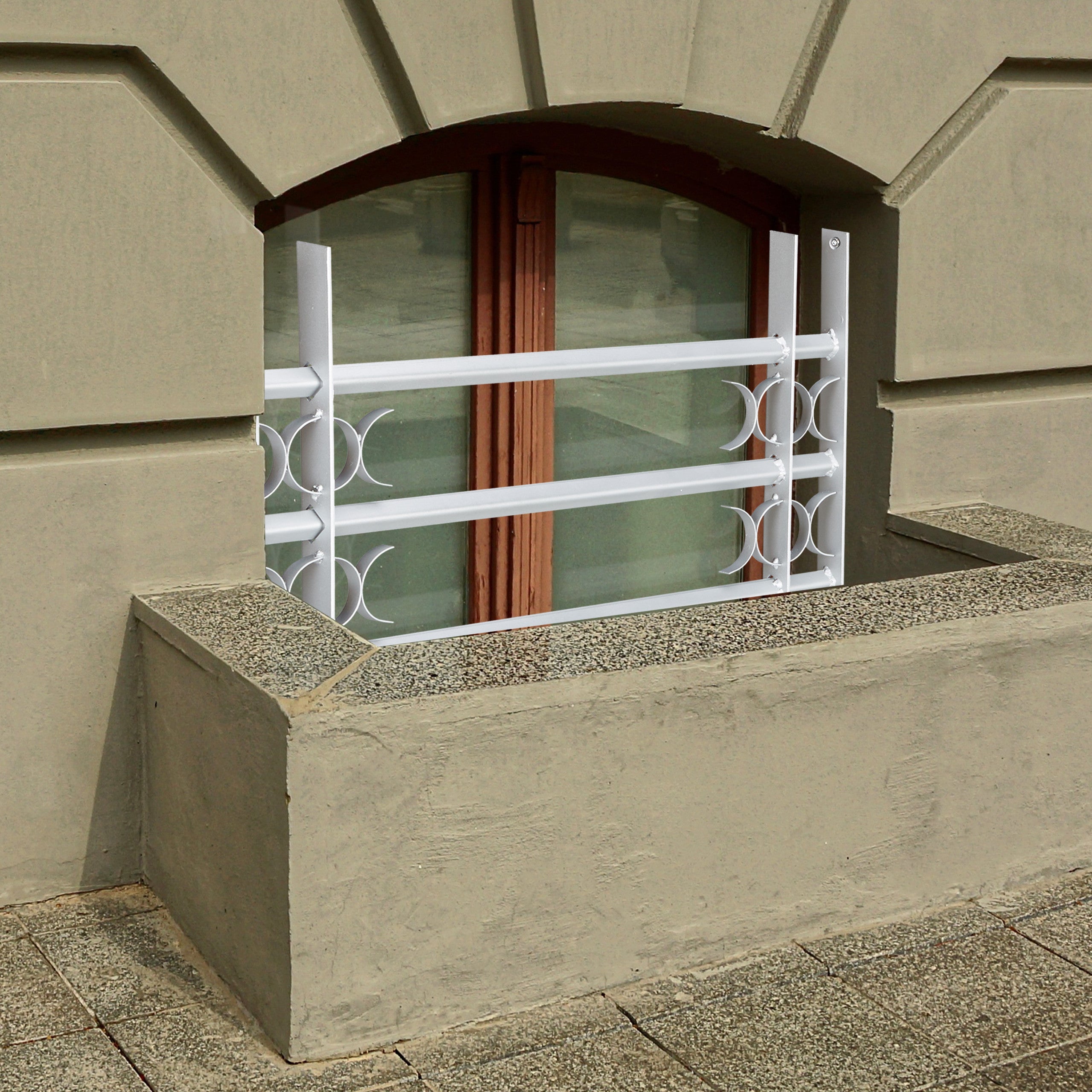 Grate per Finestre Antiscasso, 600x1000-1500 mm, Estensibili, Acciaio, Inferriate di Sicurezza, Grigio, Relaxdays - 5