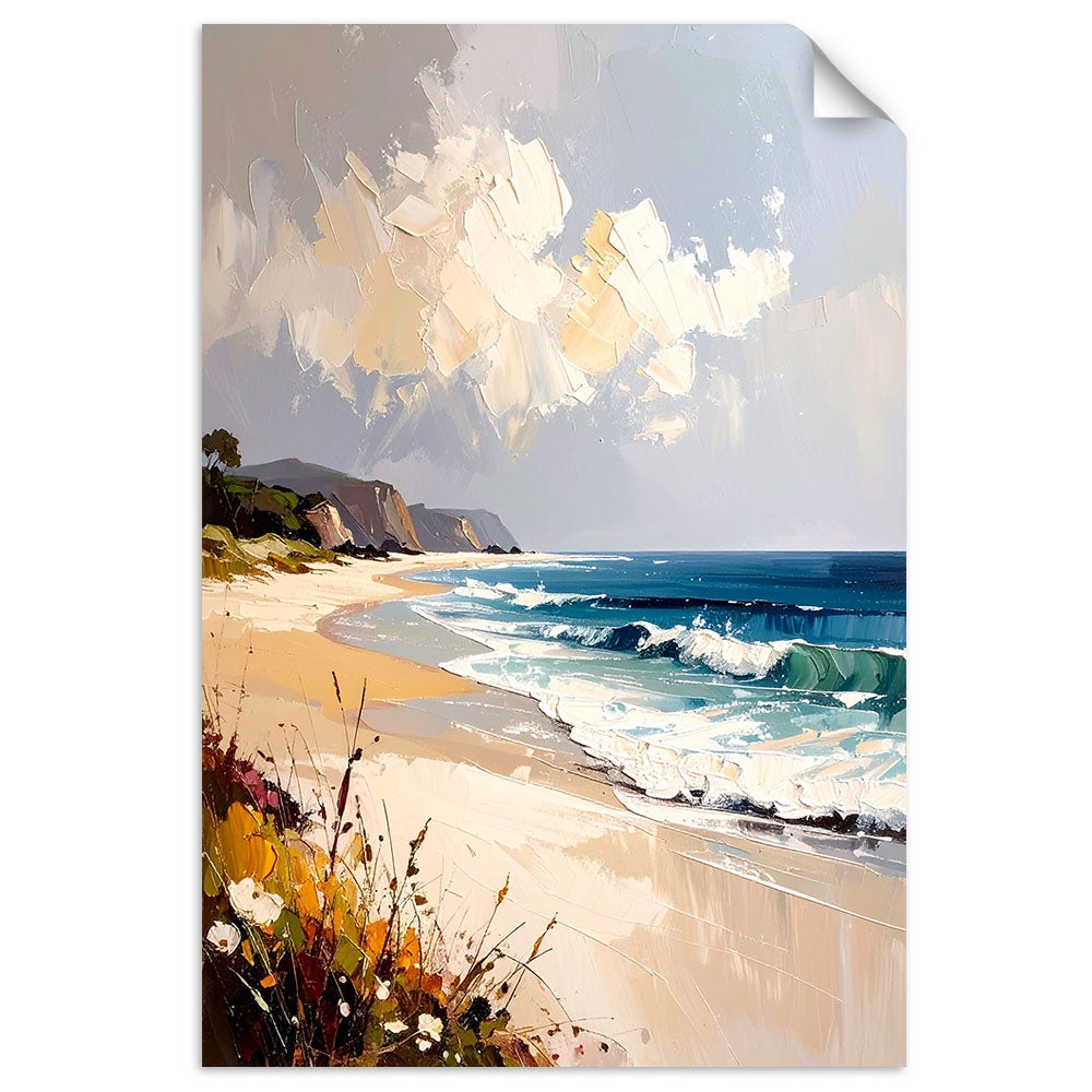 Naklejka na ścianę do salonu sypialni, Morze Plaża Pejzaż morski 20x30