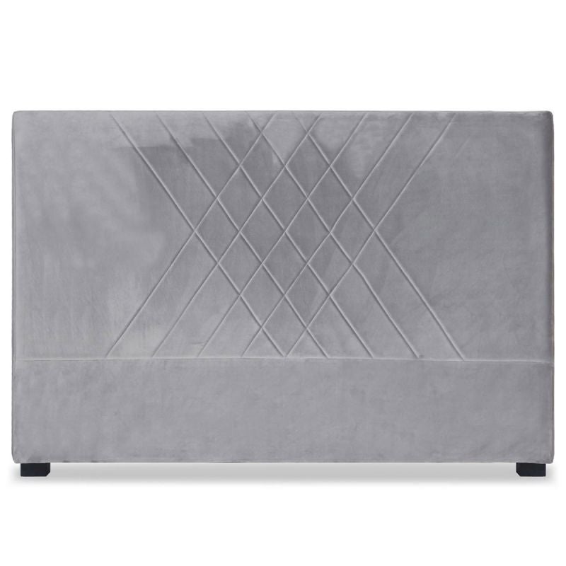Tête de Lit Design en Velours Sofia 160cm Taupe