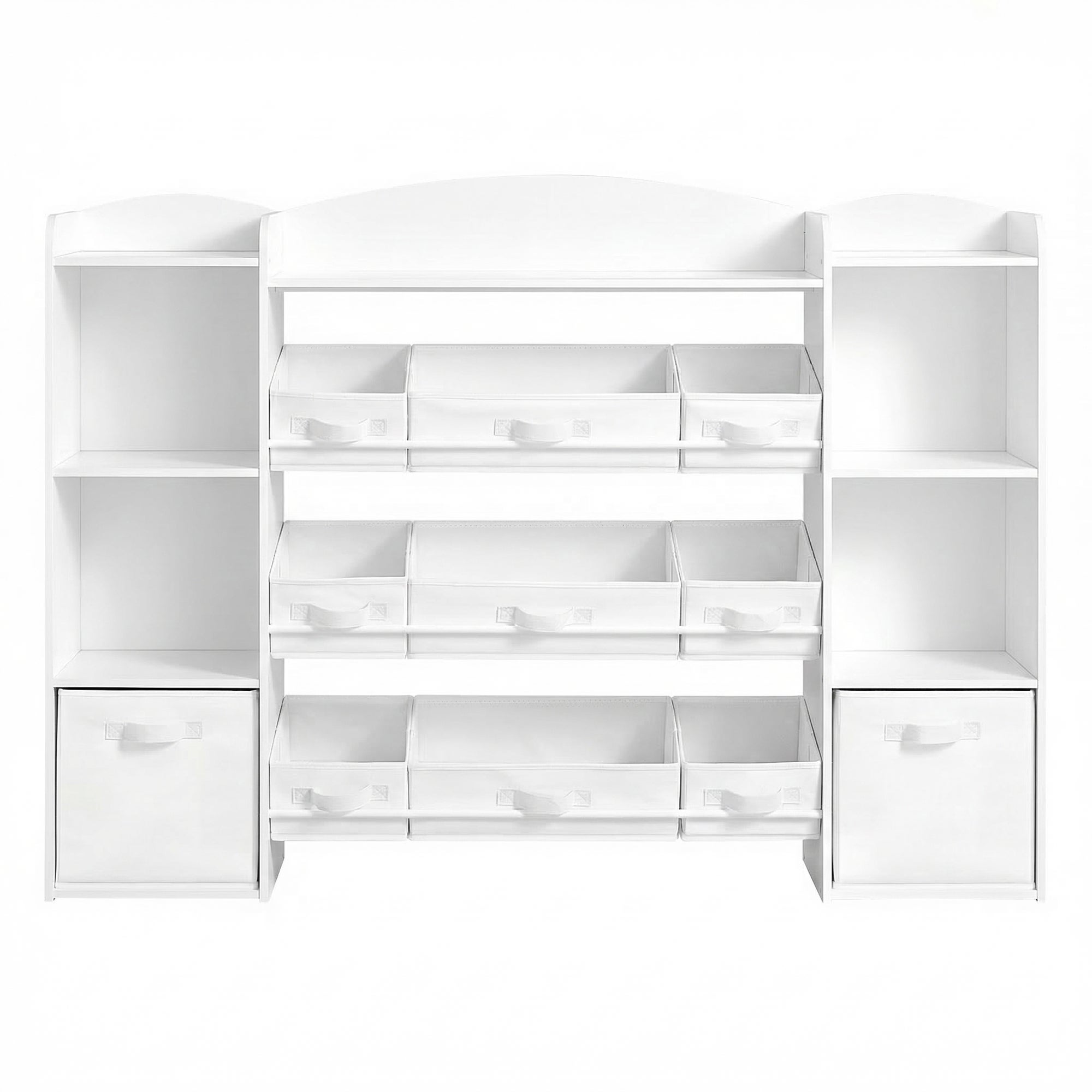 Songmics Blanco Estantería Para Juguetes Infantiles Con 4 Compartimentos Abiertos - Imagen 3