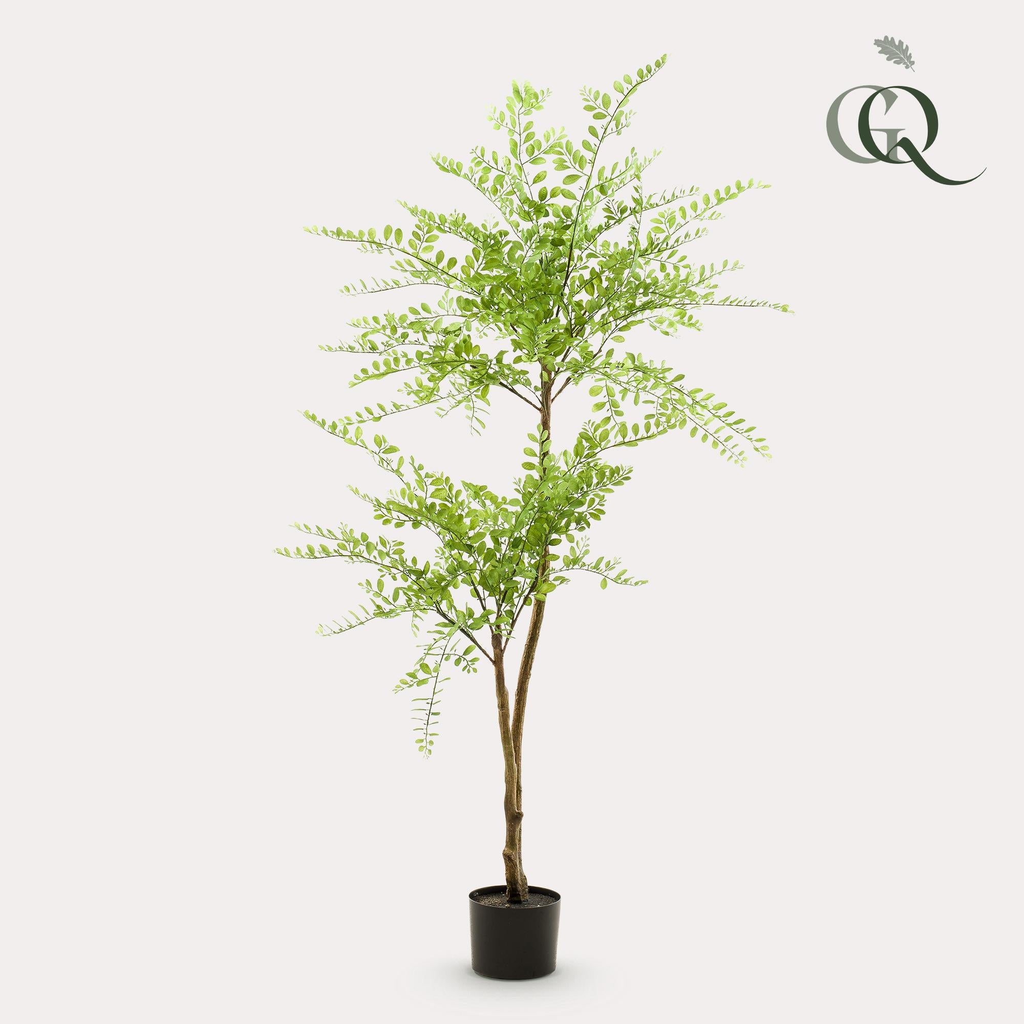 Green boutiQ Sztuczne drzewo Sophora – Honingboom – 140 cm – Dekoracja wnętrz bez pielęgnacji