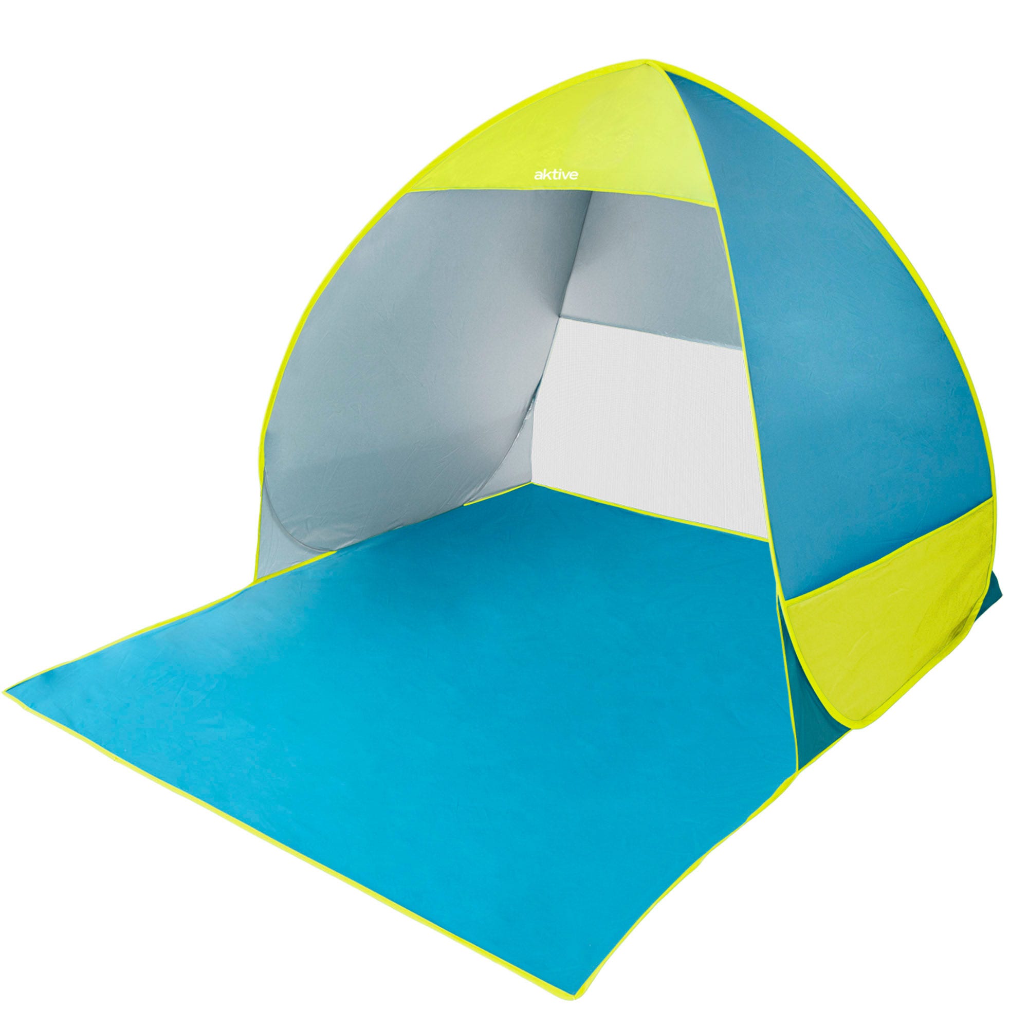 Tente de plage avec poteaux - 2,1 x 2,1 m - Facile à installer - Auvent Tente de plage avec poteaux - 2,1 x 2,1 m - Facile à installer - Auvent