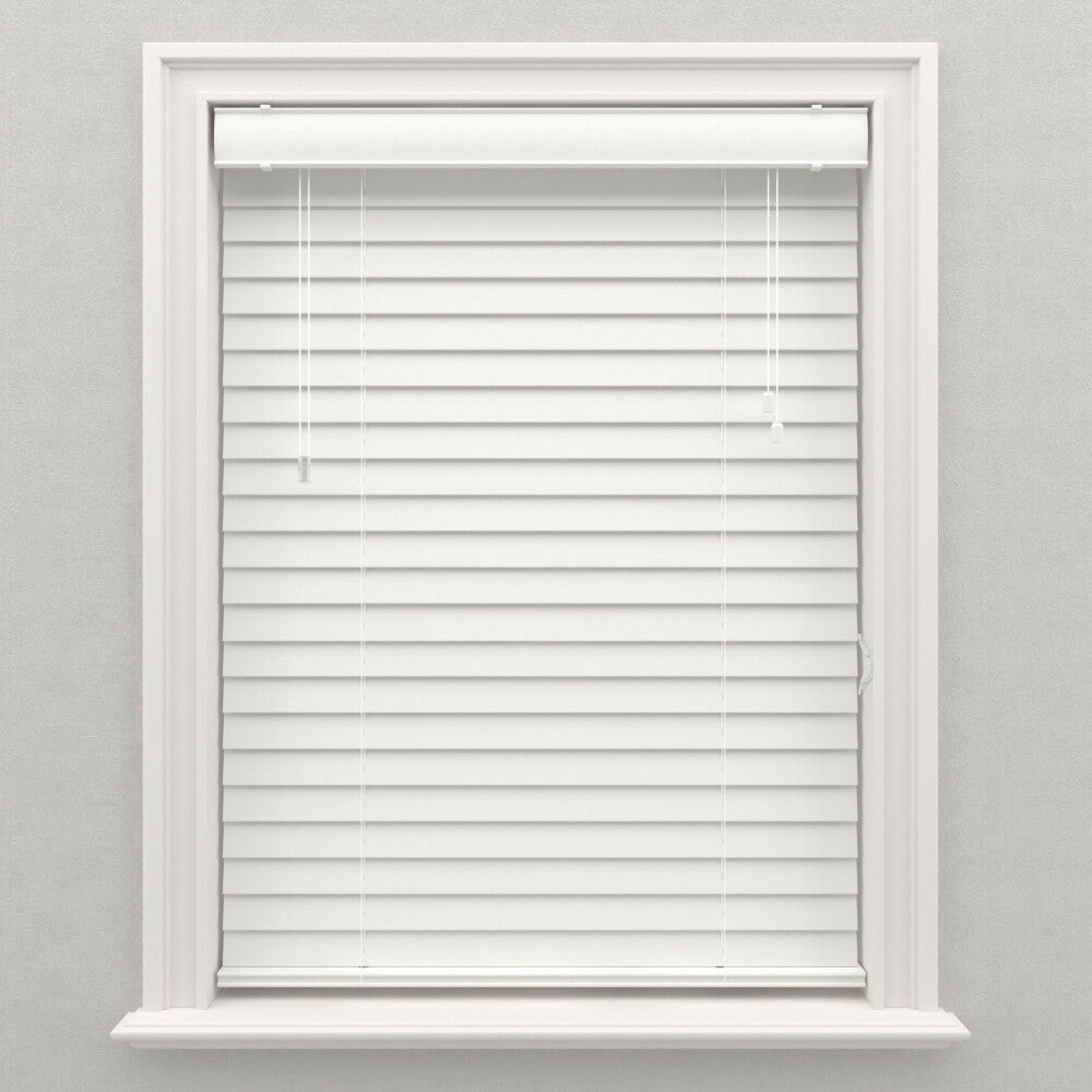 Store Vénitien En Bois Colours – Blanc, 90x180 Cm, Occultant, Lamelles 35mm