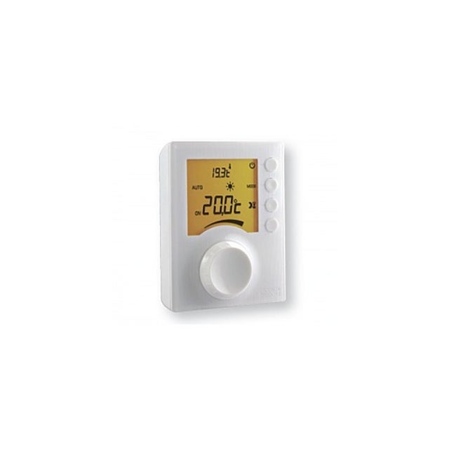 Thermostat d'ambiance électronique filaire Tybox 31 à molette pour chaudière ou PAC non réversible