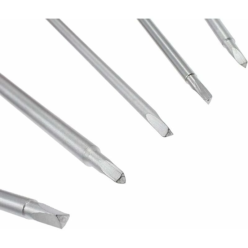 Jeu de 6 tournevis triangulaires, embouts de tournevis triangulaires magnétiques 1,8 mm 2,0 mm 2,3 mm 2,7 mm 3,0 mm 4,2 mm Outil de réparation - 3