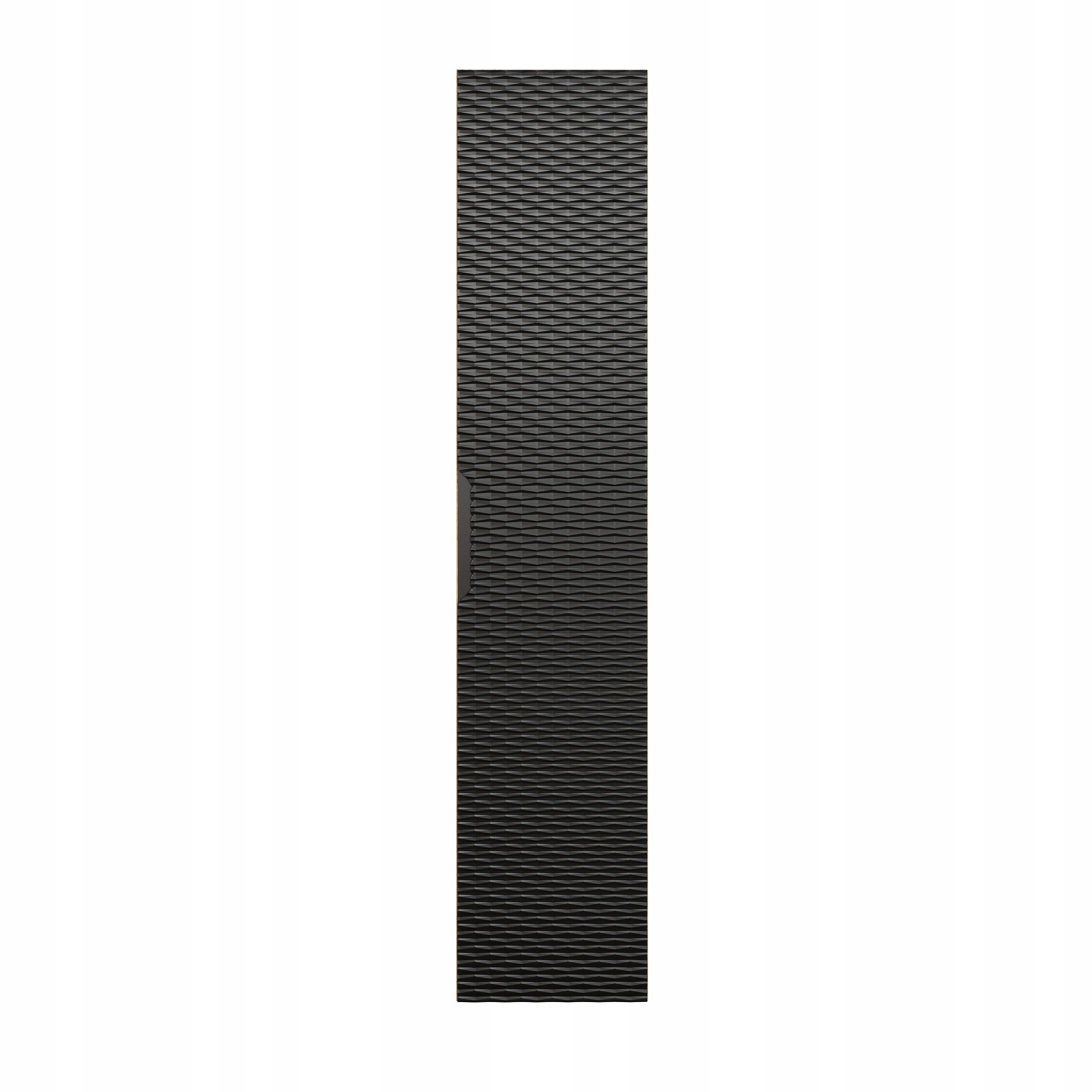Słupek łazienkowy OCEAN 170 cm czarny dąb olejowany front 3D MDF wiszący 1 drzwi - 5