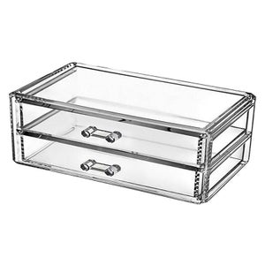 QWEF Porte-Pinceau Maquillage En Cristal Argent - Organiseur Rotatif Luxueux Pour Brosse Et Cosmétiques