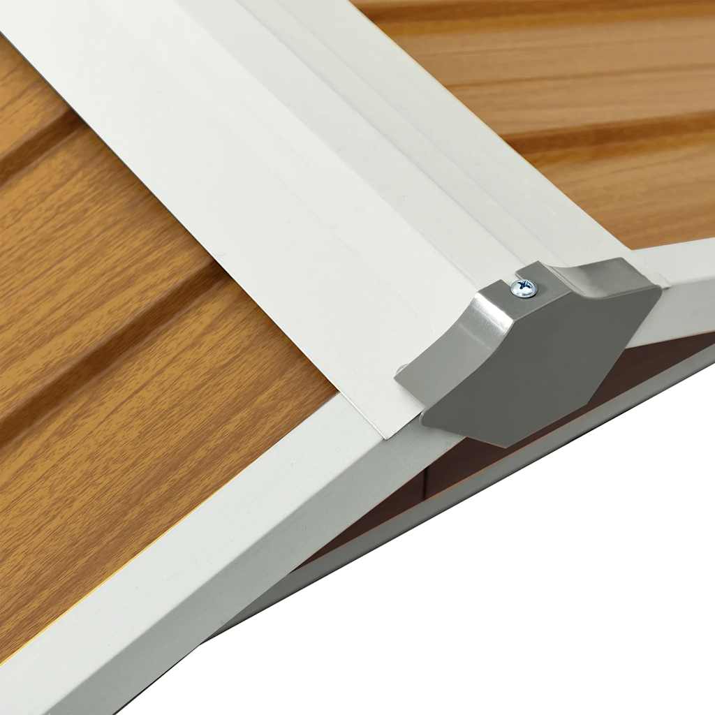 Abri pour robot de jardin 92x97x63 cm Acier galvanisé Marron - 7