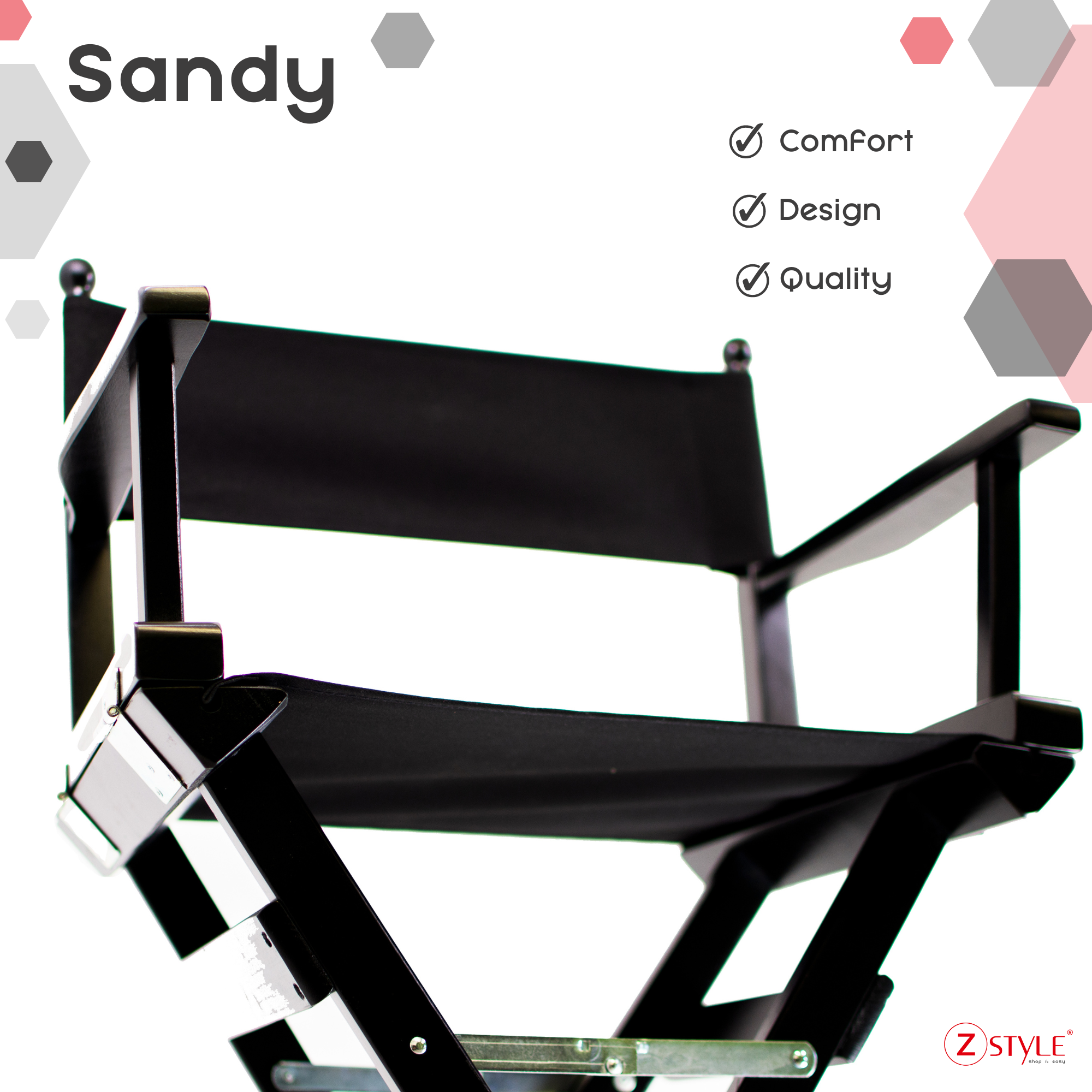 Chaise de sable | Acajou - Jaune siège en bois au design moderne - 2