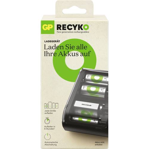GP B631 Universell Chargeur de piles rondes NiMH 6LR61 (9 V), LR03 (AAA), LR6 (AA), LR14 (C), LR20 (D) - 2