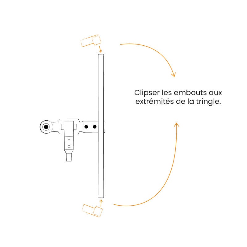 2 Embout, Noir, Composite, Espagnolette pour Volet Battant - 3