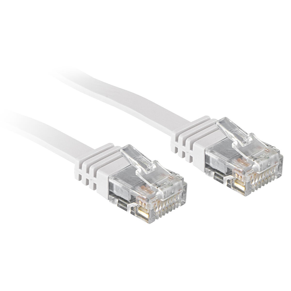 Kabel Sieciowy Lindy Kategoria 6 Płaski 2 metry Biały U/UTP