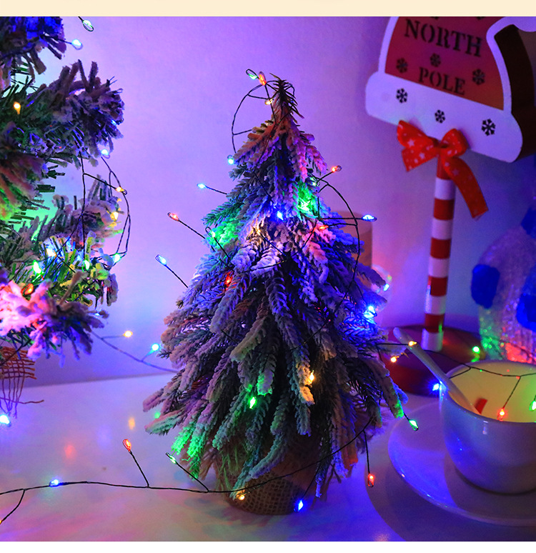 Guirnalda de luces LED navideñas para interior y exterior, 75 m - 2000 LED, Luz decorativa impermeable para árbol de Navidad con control remoto - 7