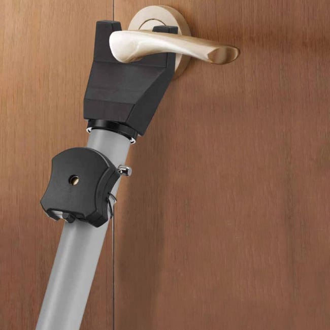 Barra Antieffrazione Per Porte - Telescopica 71-114 Cm, Con Allarme 100 DB, Sicurezza Casa - Foto 9
