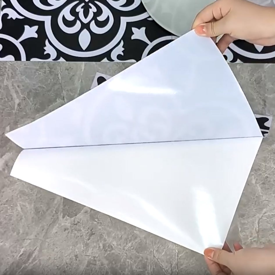 Autocollants de sol 10 pièces, décoration de sol DIY, autocollants muraux givrés auto-adhésifs, imperméables, résistants à l'humidité et à l'huile - 5