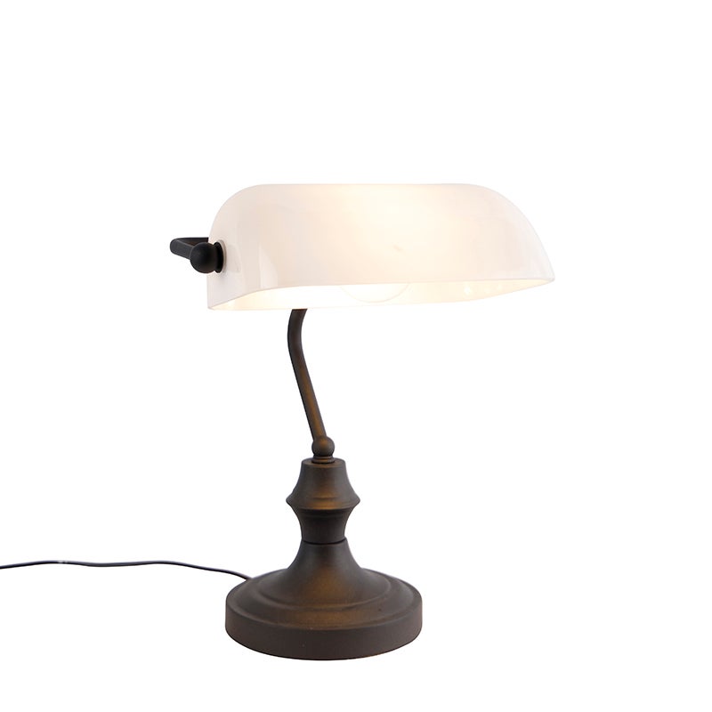 Lampe De Bureau Banker Style Art Nouveau - Vert - Reproduction - Palazzo INT
