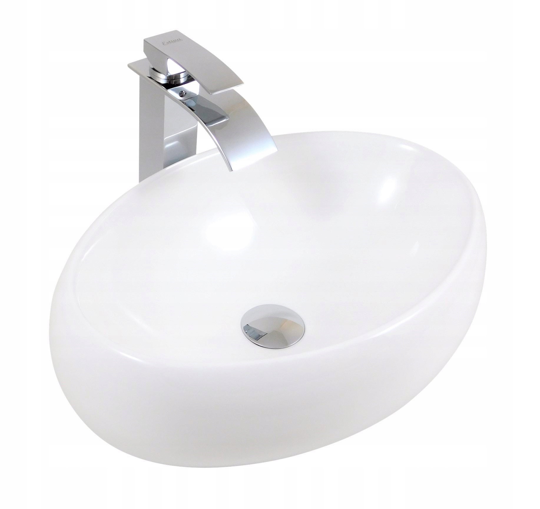 Umywalka nablatowa Estiva TABRIA White biała 48x34x16 cm