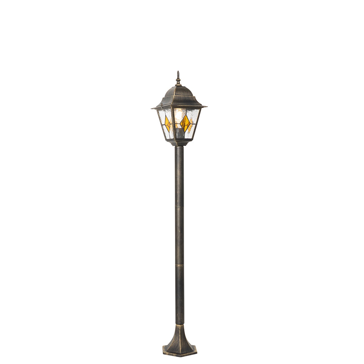 Lampa podłogowa zewnętrzna w stylu vintage, antyczne złoto, 120 cm - Antigua