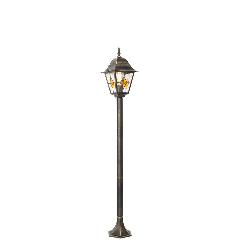 Lampa podłogowa zewnętrzna w stylu vintage, antyczne złoto, 120 cm - Antigua